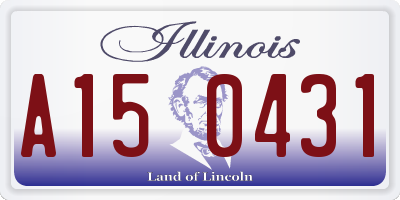 IL license plate A150431