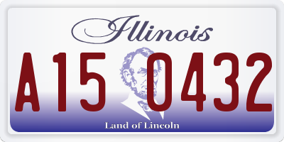 IL license plate A150432