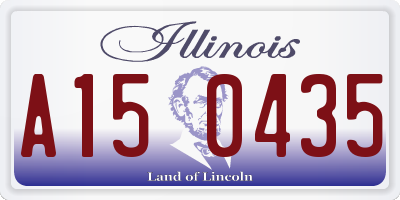 IL license plate A150435