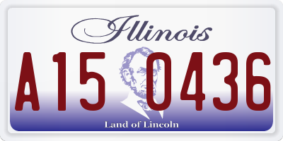 IL license plate A150436