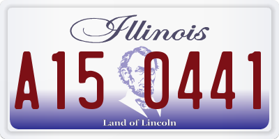 IL license plate A150441