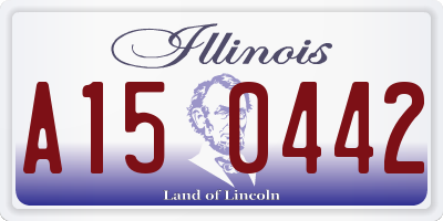 IL license plate A150442