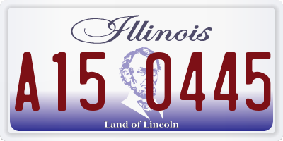IL license plate A150445