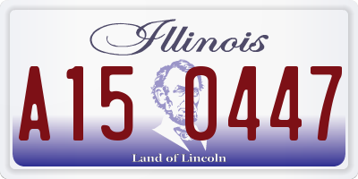 IL license plate A150447