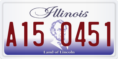 IL license plate A150451