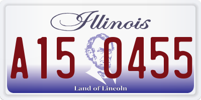 IL license plate A150455