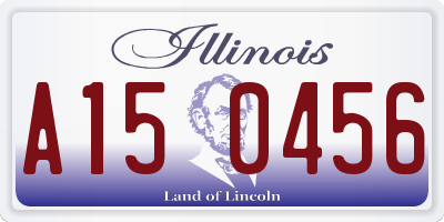 IL license plate A150456