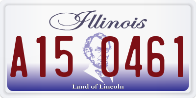 IL license plate A150461