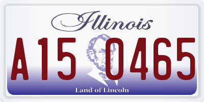 IL license plate A150465