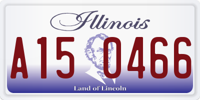 IL license plate A150466