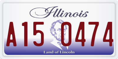 IL license plate A150474