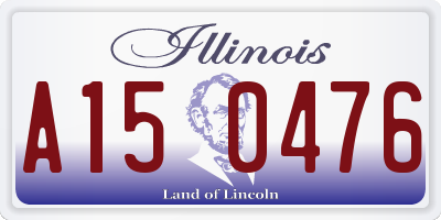 IL license plate A150476