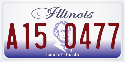 IL license plate A150477