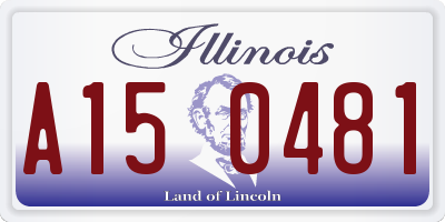 IL license plate A150481