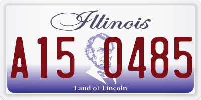 IL license plate A150485