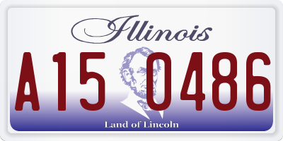 IL license plate A150486