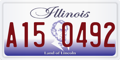 IL license plate A150492