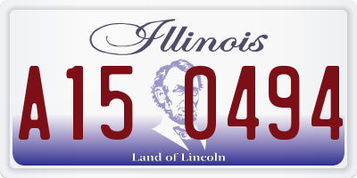 IL license plate A150494