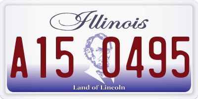 IL license plate A150495