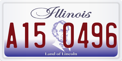 IL license plate A150496