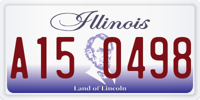 IL license plate A150498