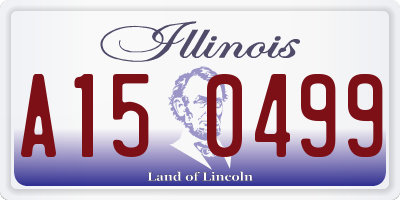IL license plate A150499