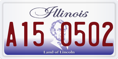 IL license plate A150502