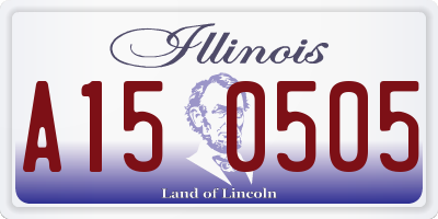 IL license plate A150505