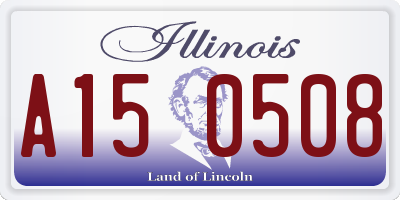 IL license plate A150508