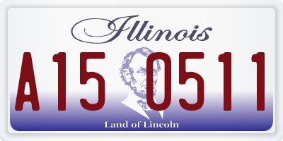 IL license plate A150511