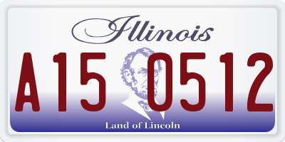 IL license plate A150512