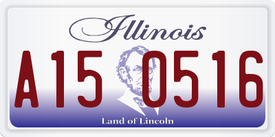IL license plate A150516