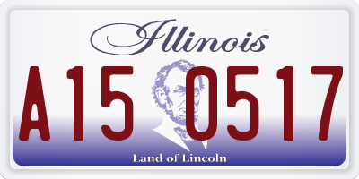 IL license plate A150517