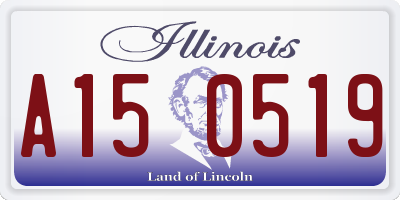 IL license plate A150519