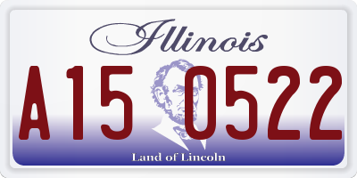 IL license plate A150522