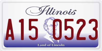 IL license plate A150523