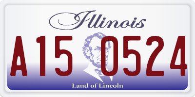 IL license plate A150524