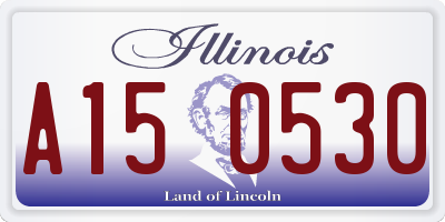 IL license plate A150530