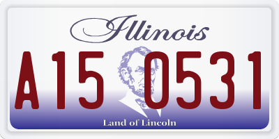 IL license plate A150531