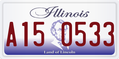 IL license plate A150533