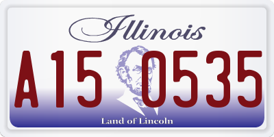IL license plate A150535