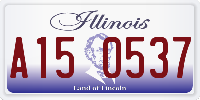 IL license plate A150537