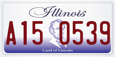 IL license plate A150539