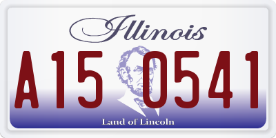 IL license plate A150541