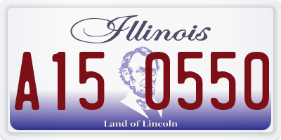 IL license plate A150550