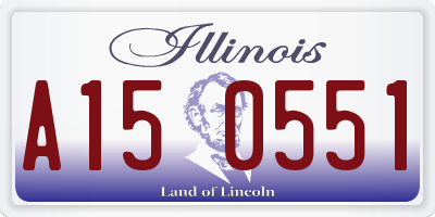 IL license plate A150551
