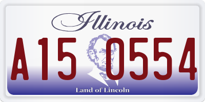 IL license plate A150554