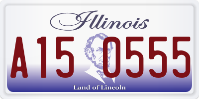 IL license plate A150555