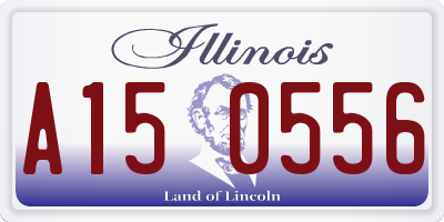 IL license plate A150556