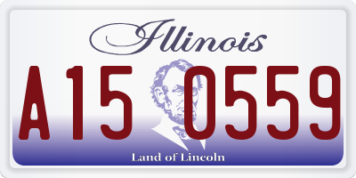 IL license plate A150559